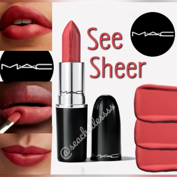 See Sheer Lustreglass Sheer-Shine Lipstick Mac Cosmetics Brand New in Box - Picture 1 of 11